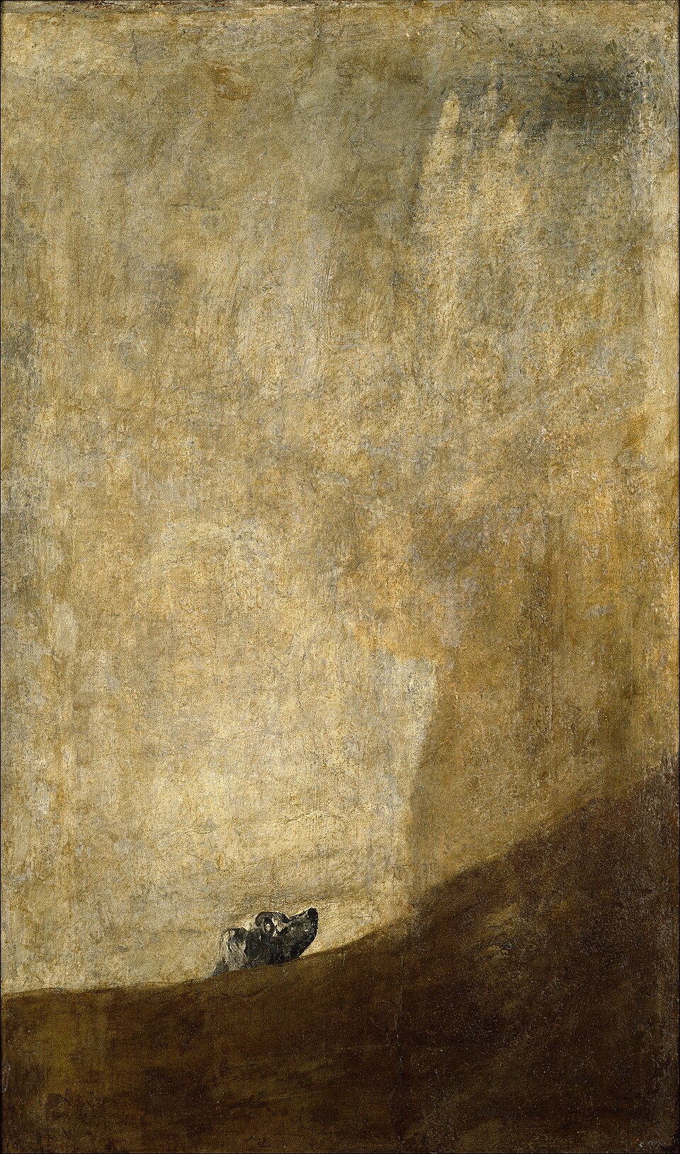 Le Chien, Francisco Goya, 1819-1823, Peintures noires, Museo del Prado
