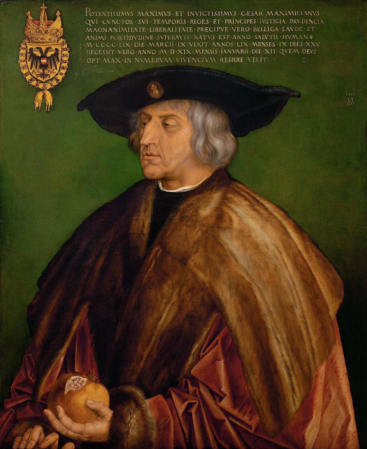 Portrait of Emperor Maximilian I - Albrecht Dürer