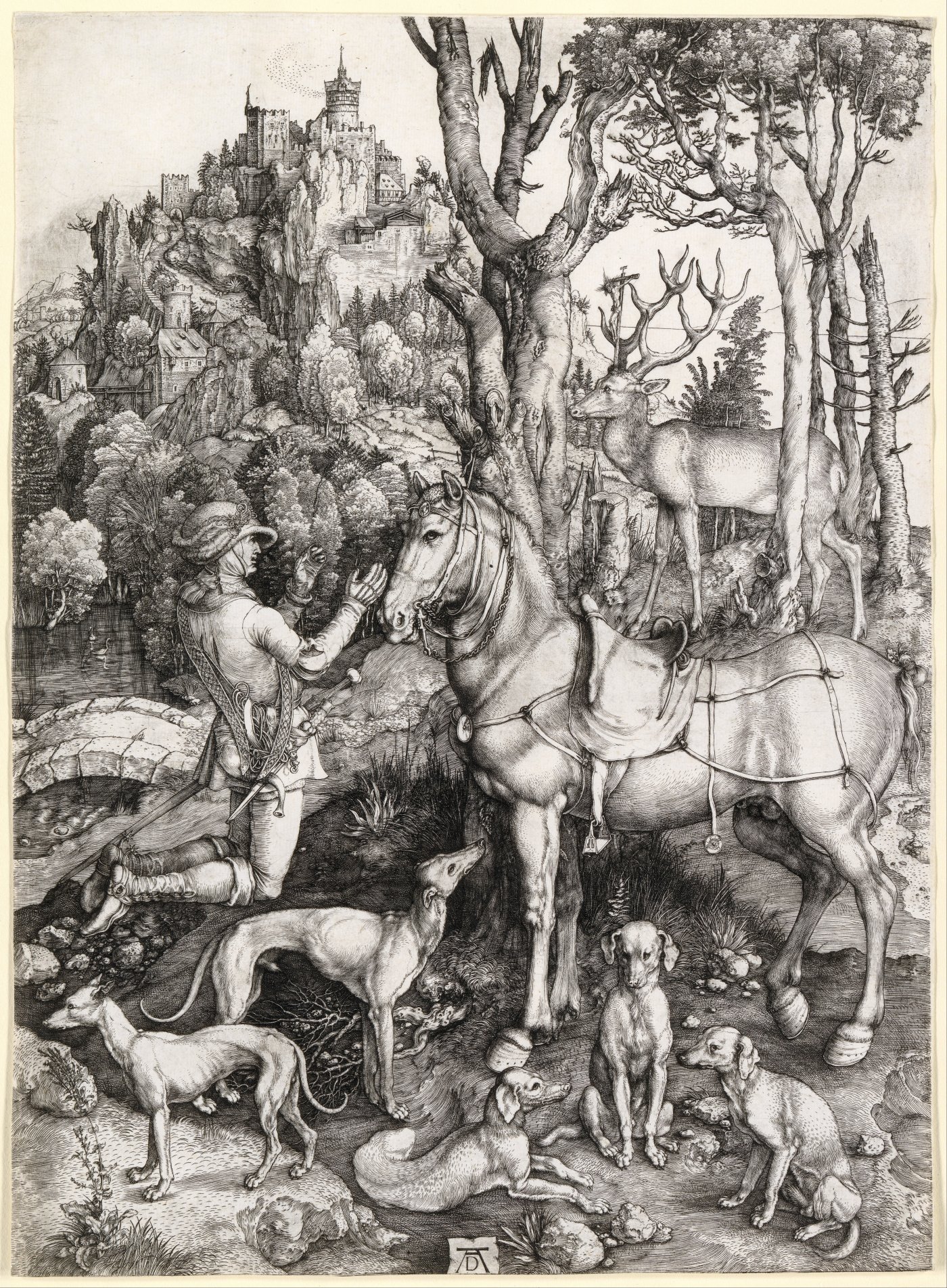 Saint Eustace - Albrecht Dürer
