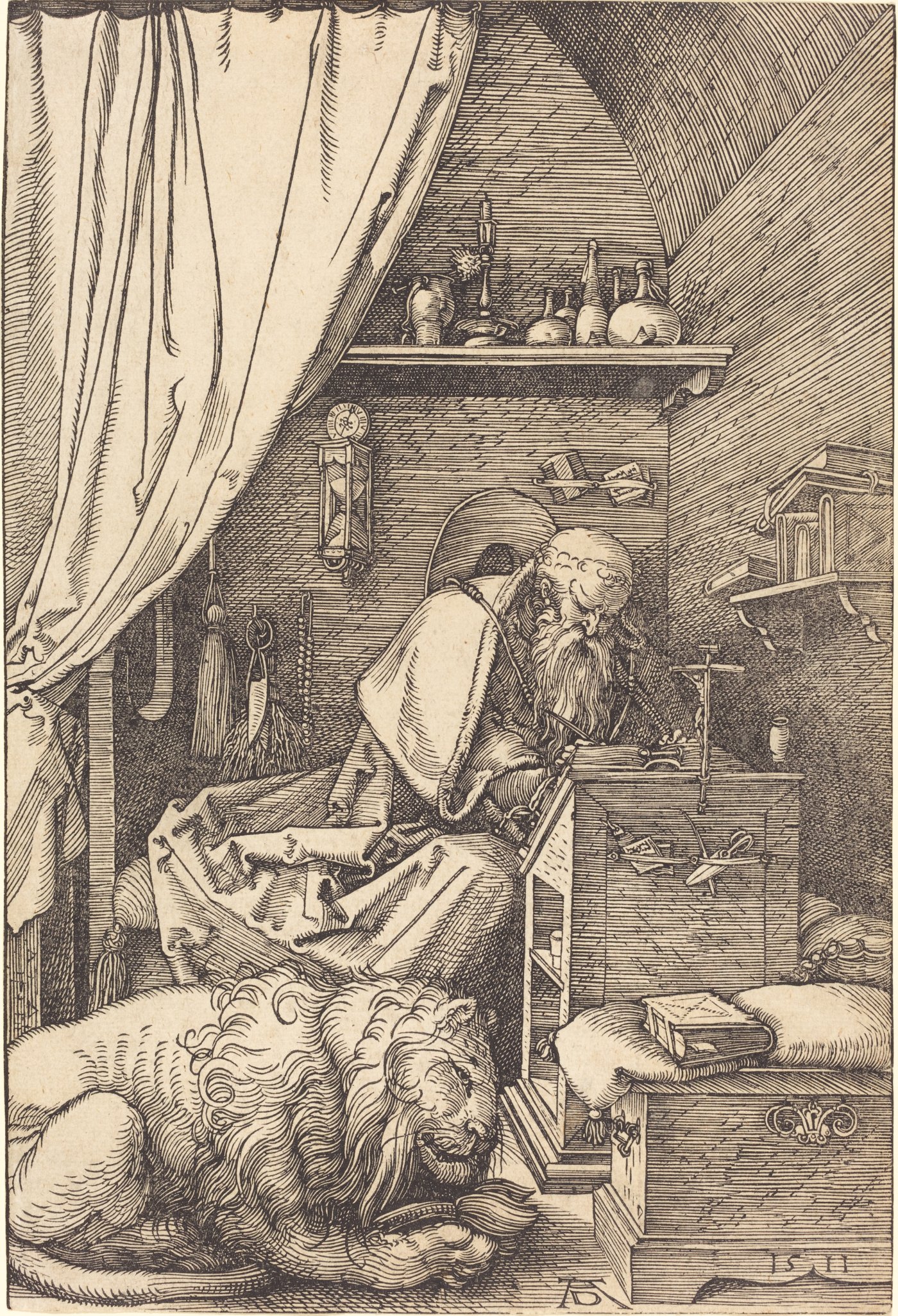 Saint Jerome in His Study - Albrecht Dürer