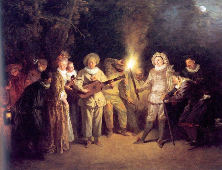 Love at the Italian Theatre - Antoine Watteau
