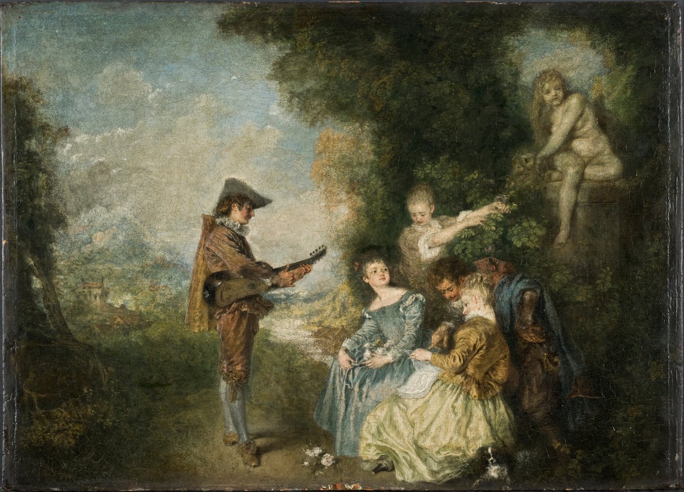 La Leçon d'amour - Antoine Watteau