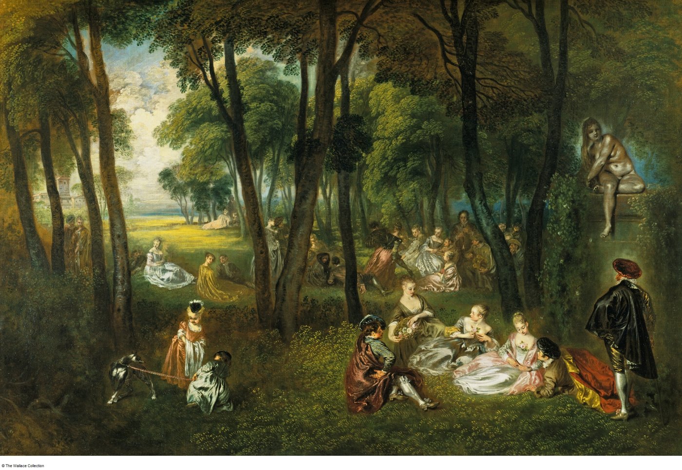 La Récréation galante - Antoine Watteau