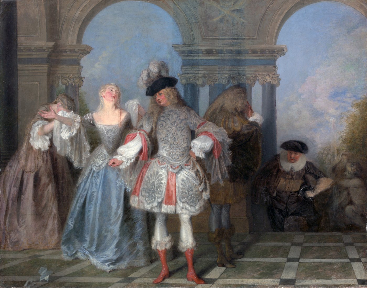 Les Comédiens français - Antoine Watteau