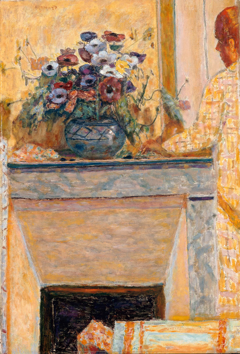 Fleurs sur une cheminée au Cannet - Pierre Bonnard