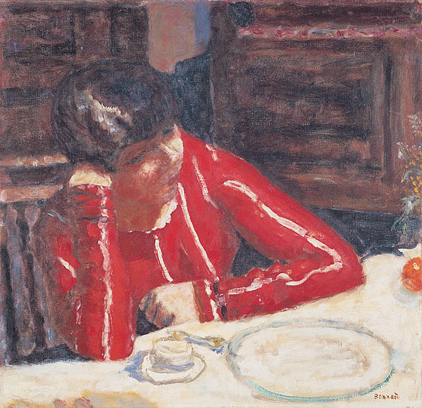 Le Corsage rouge - Pierre Bonnard