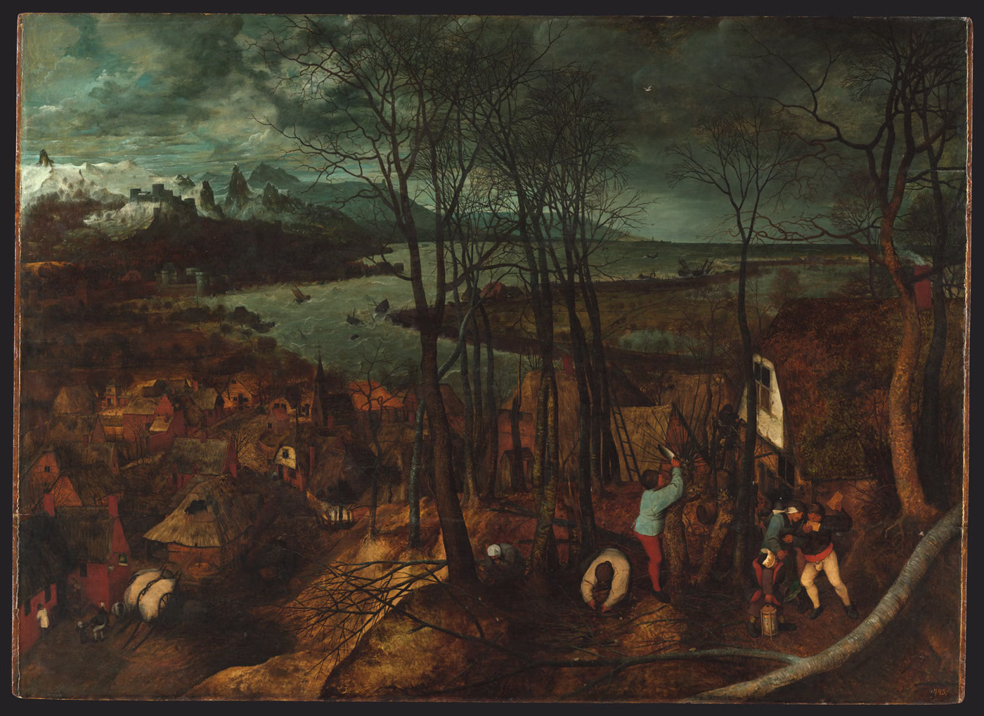 La Journée sombre - Pieter Bruegel