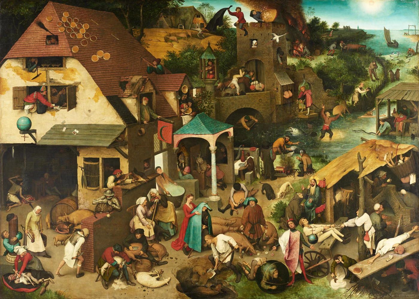Les Proverbes flamands - Pieter Bruegel