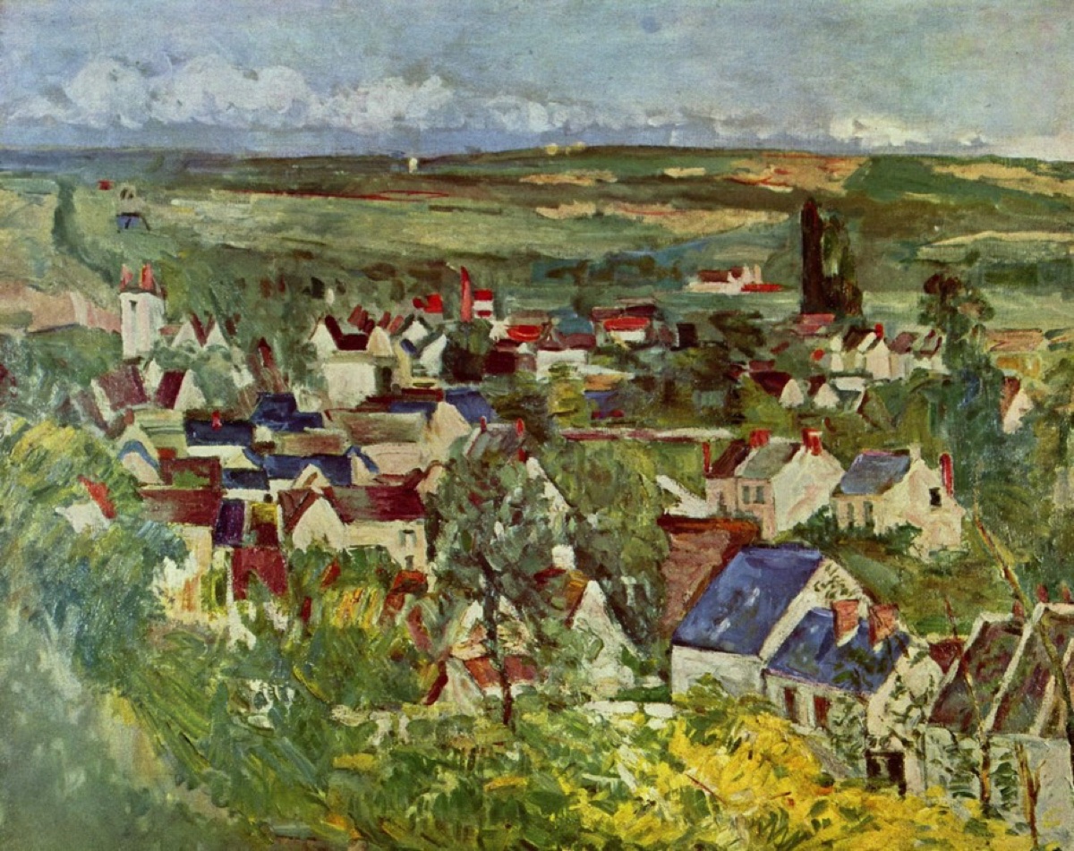 Vue d'Auvers - Paul Cézanne