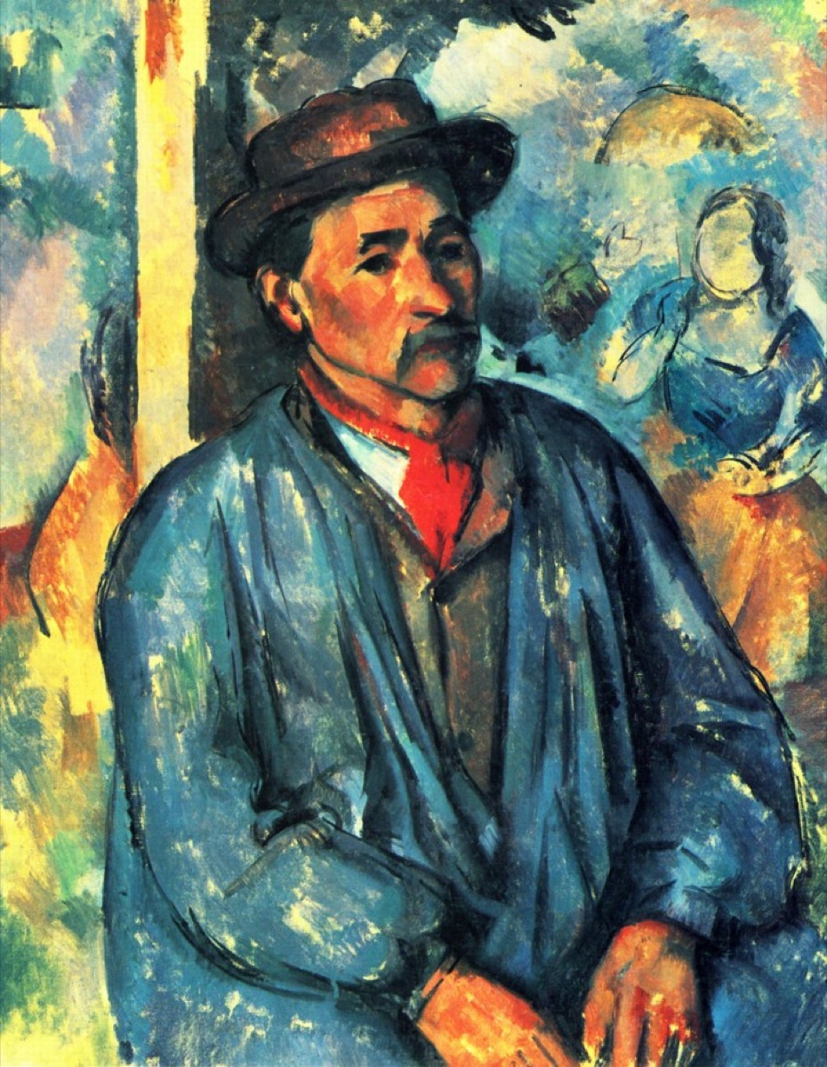 Le fermier en blouse bleue - Paul Cézanne