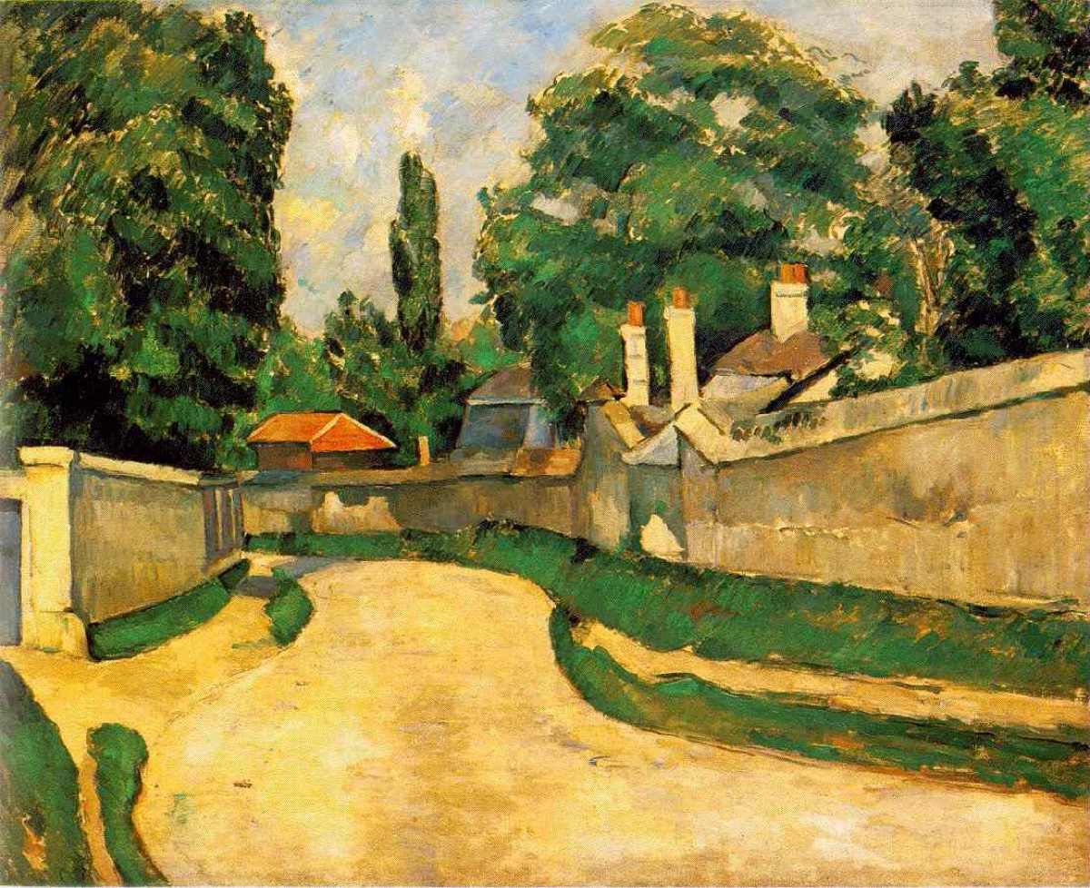 Maisons au bord d'une route - Paul Cézanne