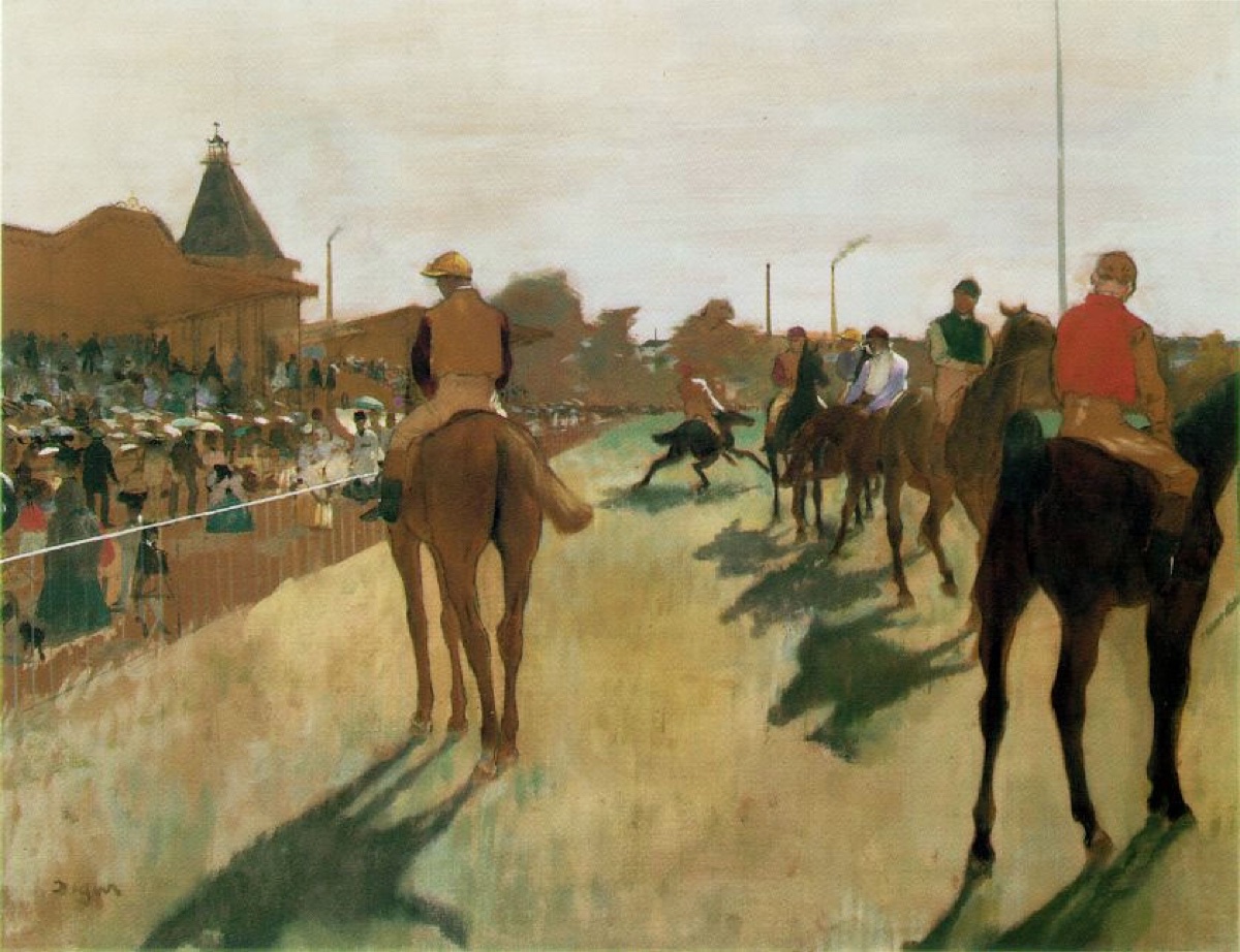 Course de chevaux - Edgar Degas