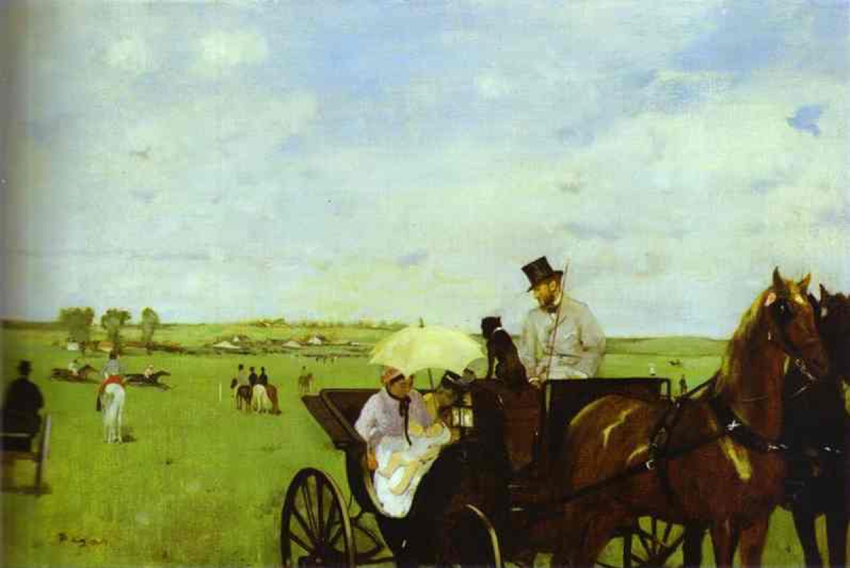 Voiture aux courses - Edgar Degas