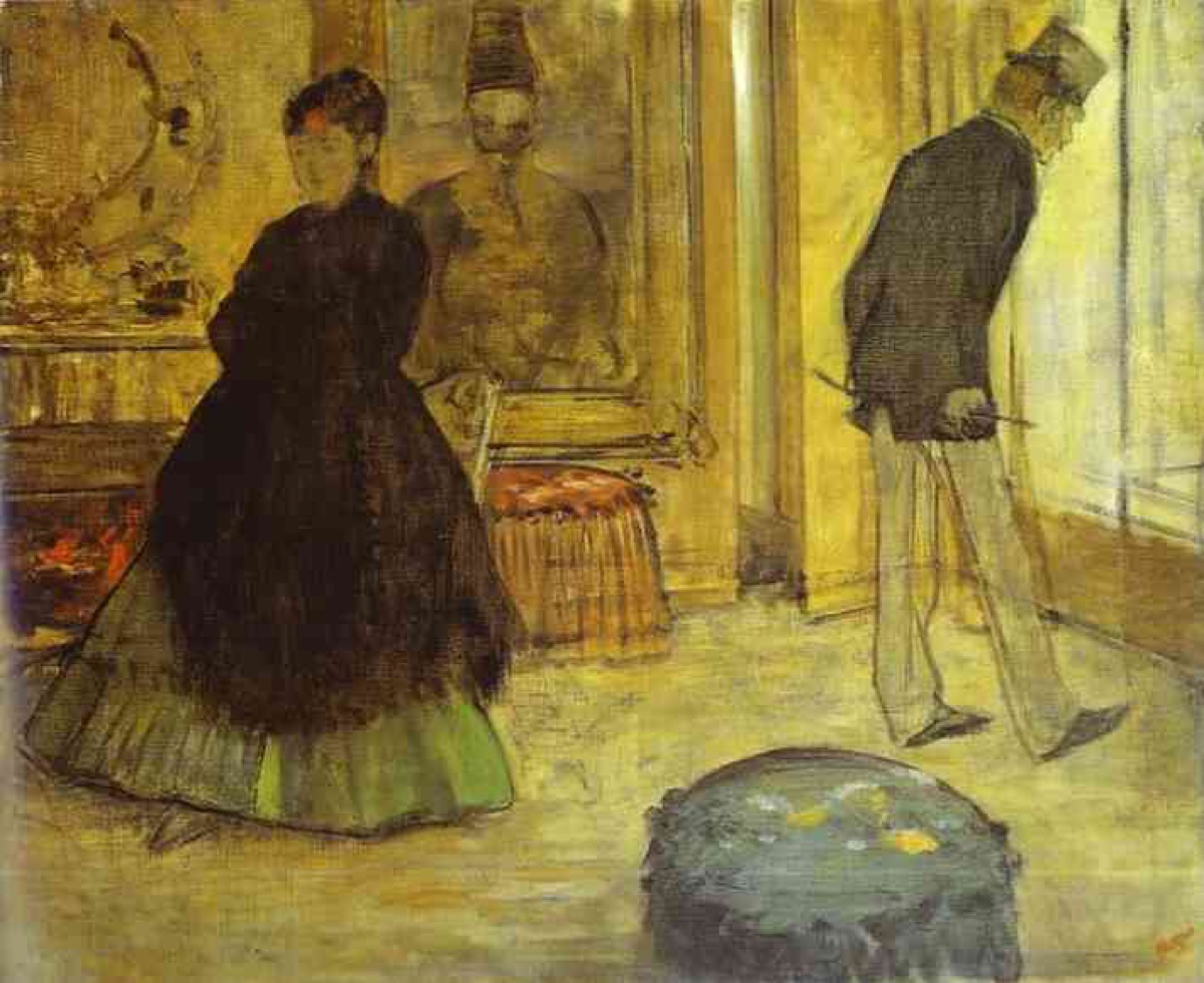 Intérieur avec deux personnages - Edgar Degas