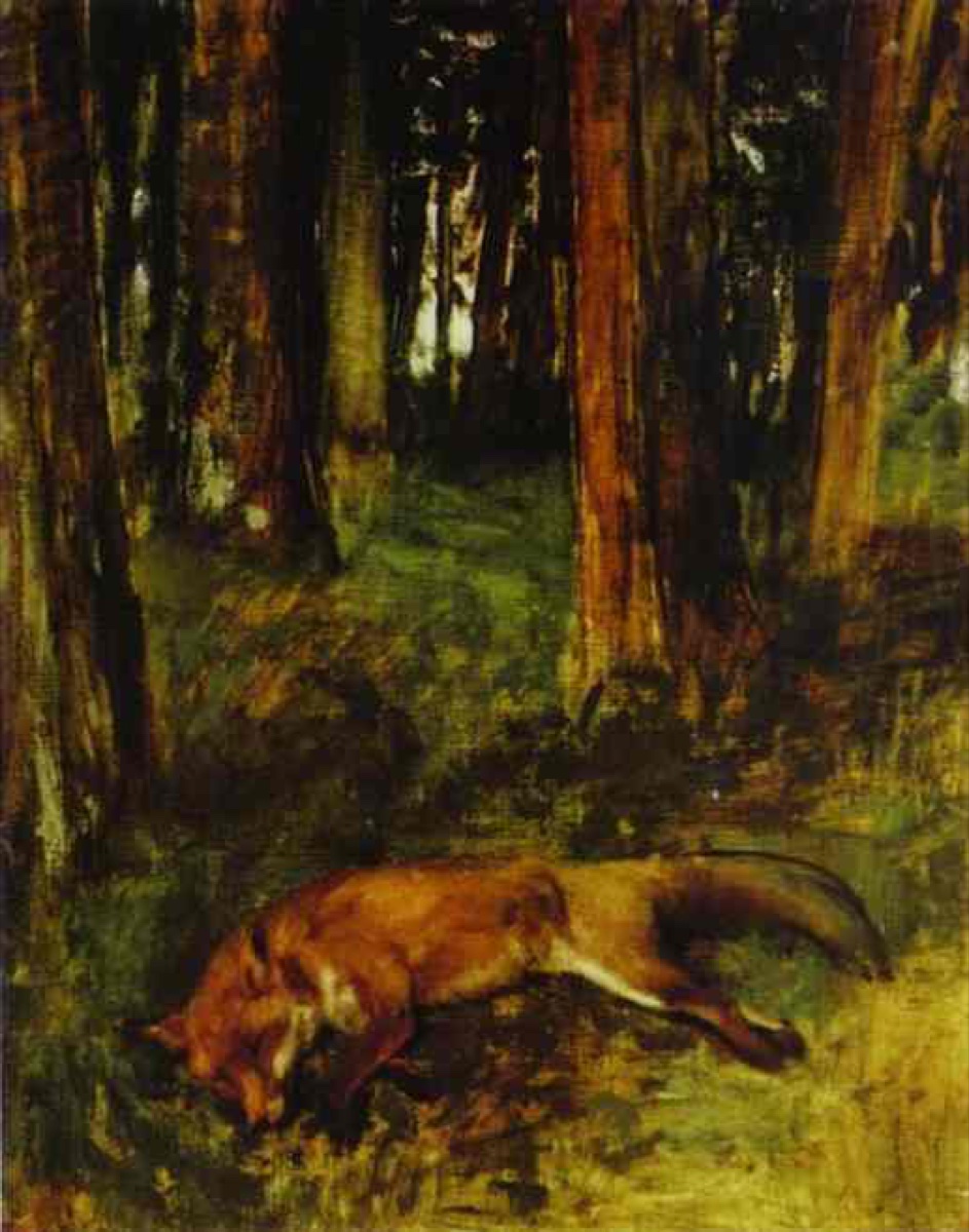 Le renard mort - Edgar Degas