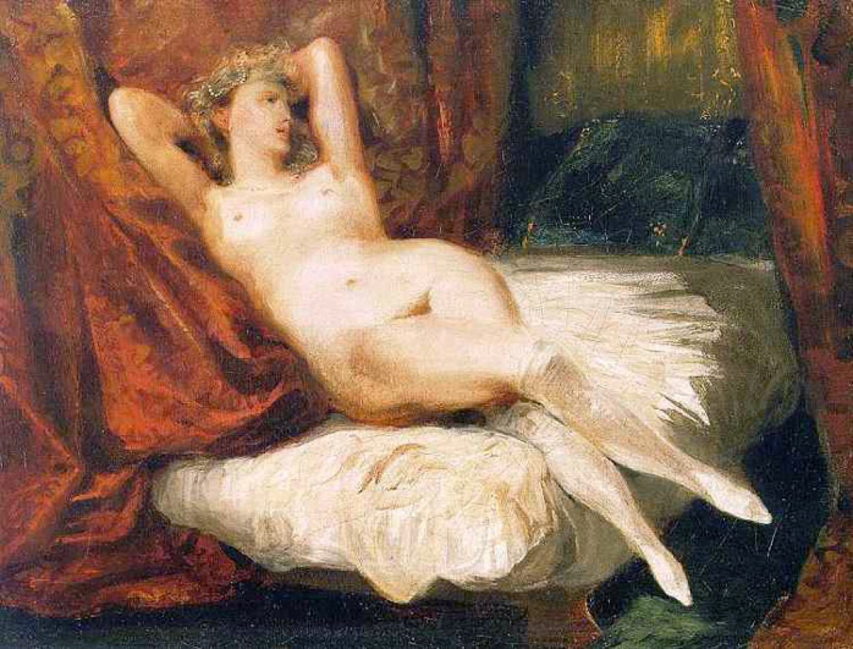 La femme aux bas blancs - Eugène Delacroix