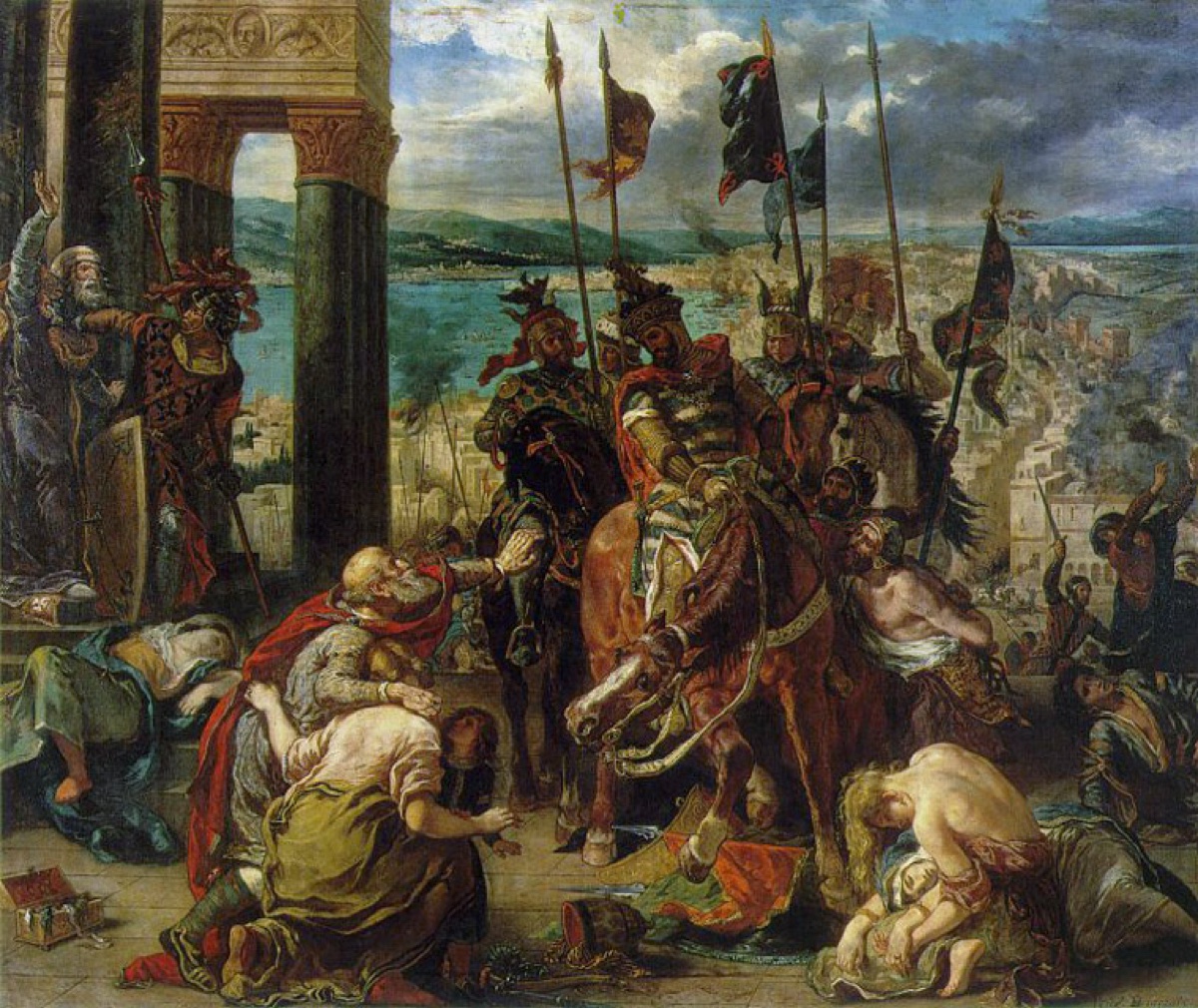 L'entrée des croisés à Constantinople - Eugène Delacroix