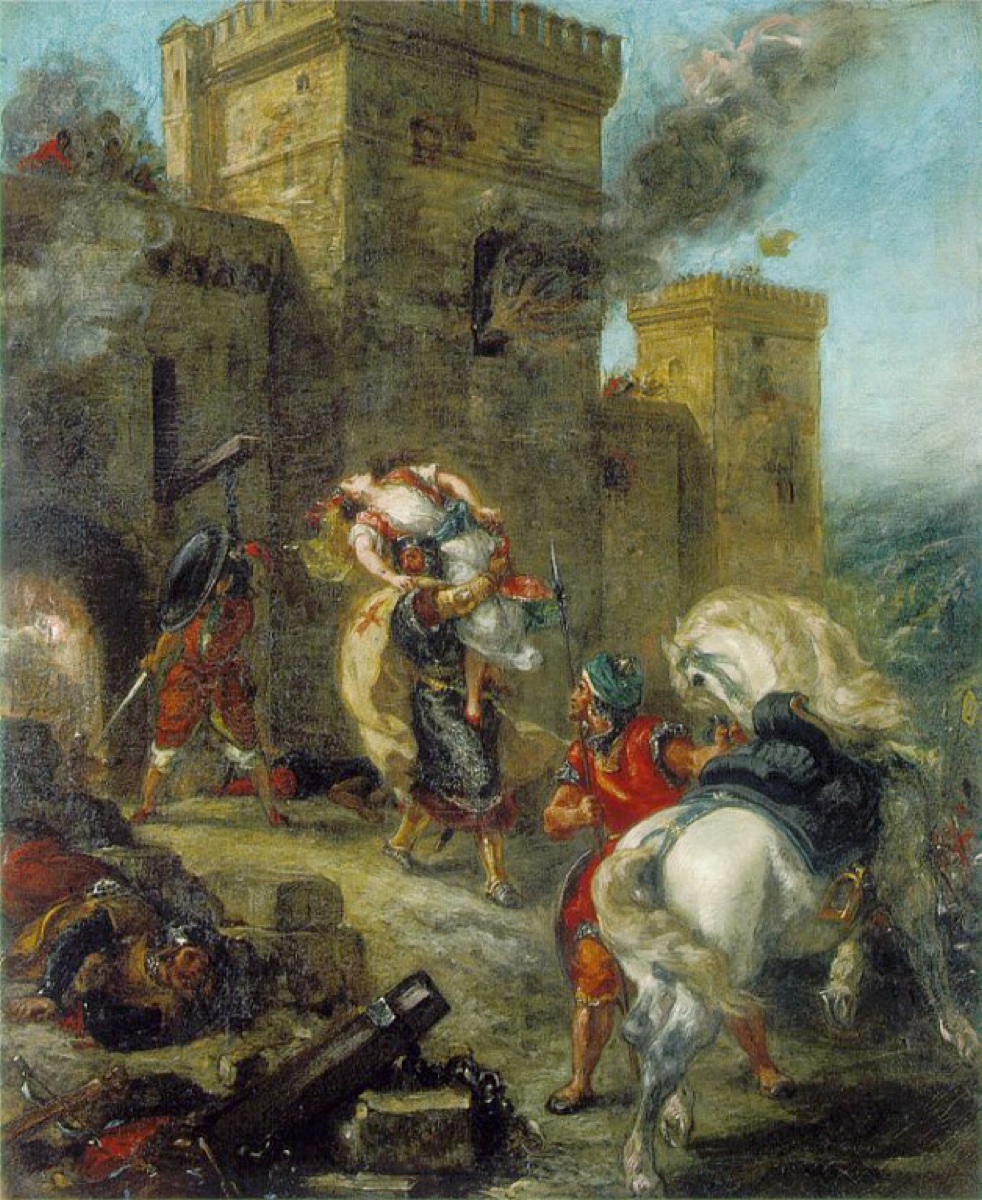 L'enlèvement de Rebecca - Eugène Delacroix