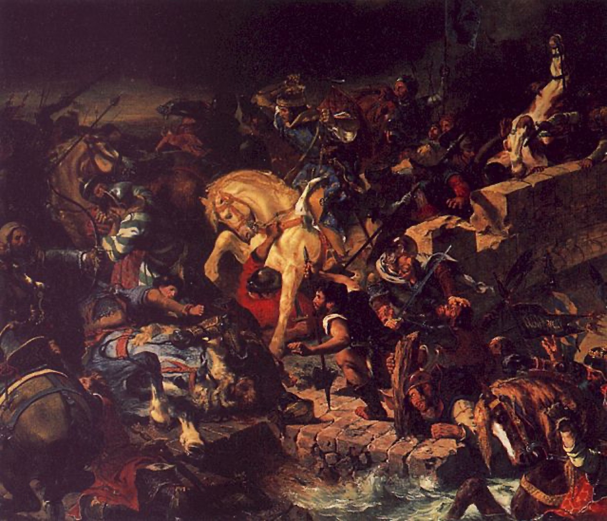 La bataille de Taillebourg - Eugène Delacroix