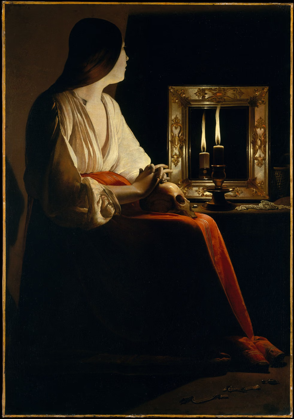 La Madeleine aux deux flammes - Georges de La Tour