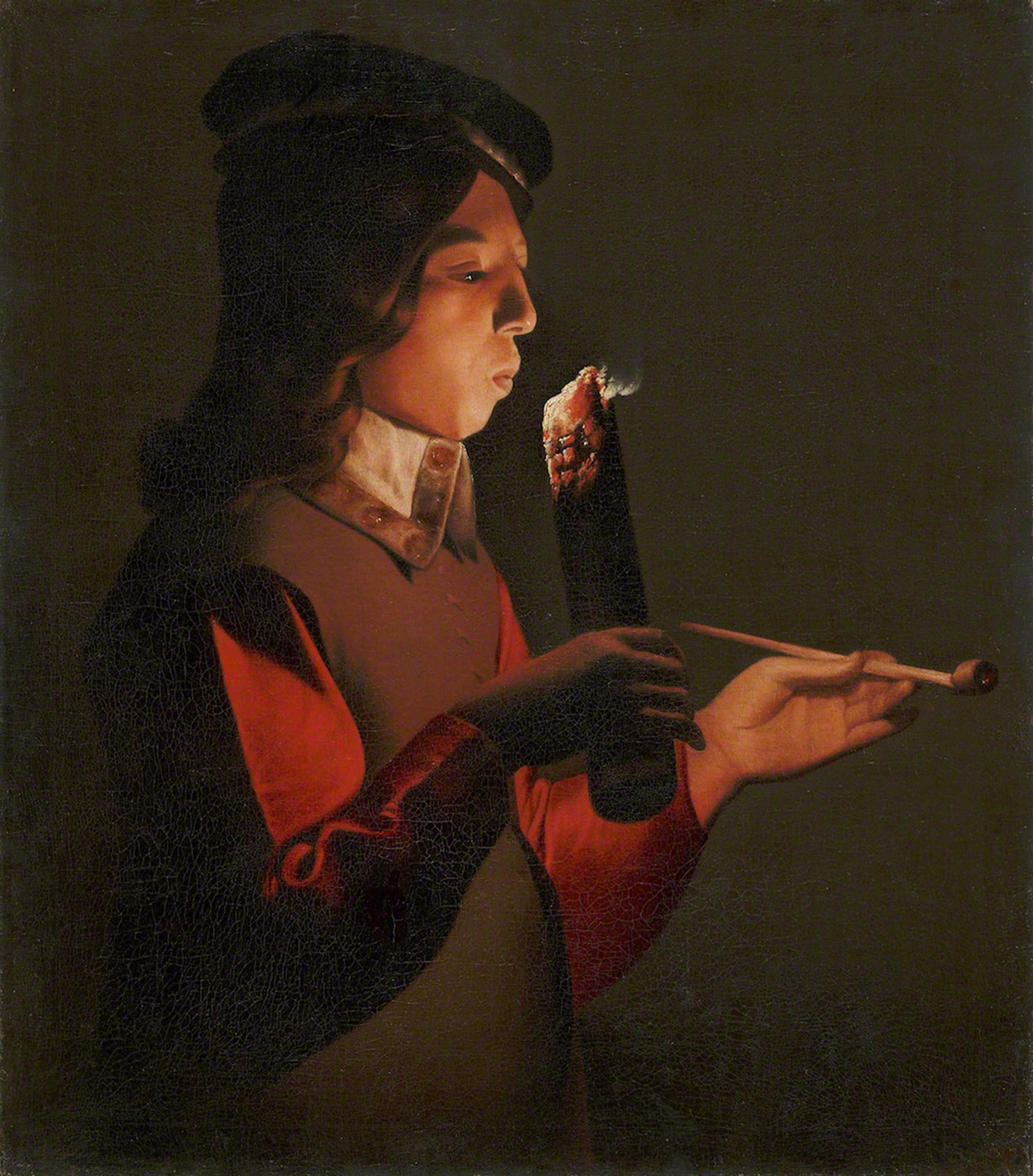 Le Souffleur à la pipe - Georges de La Tour