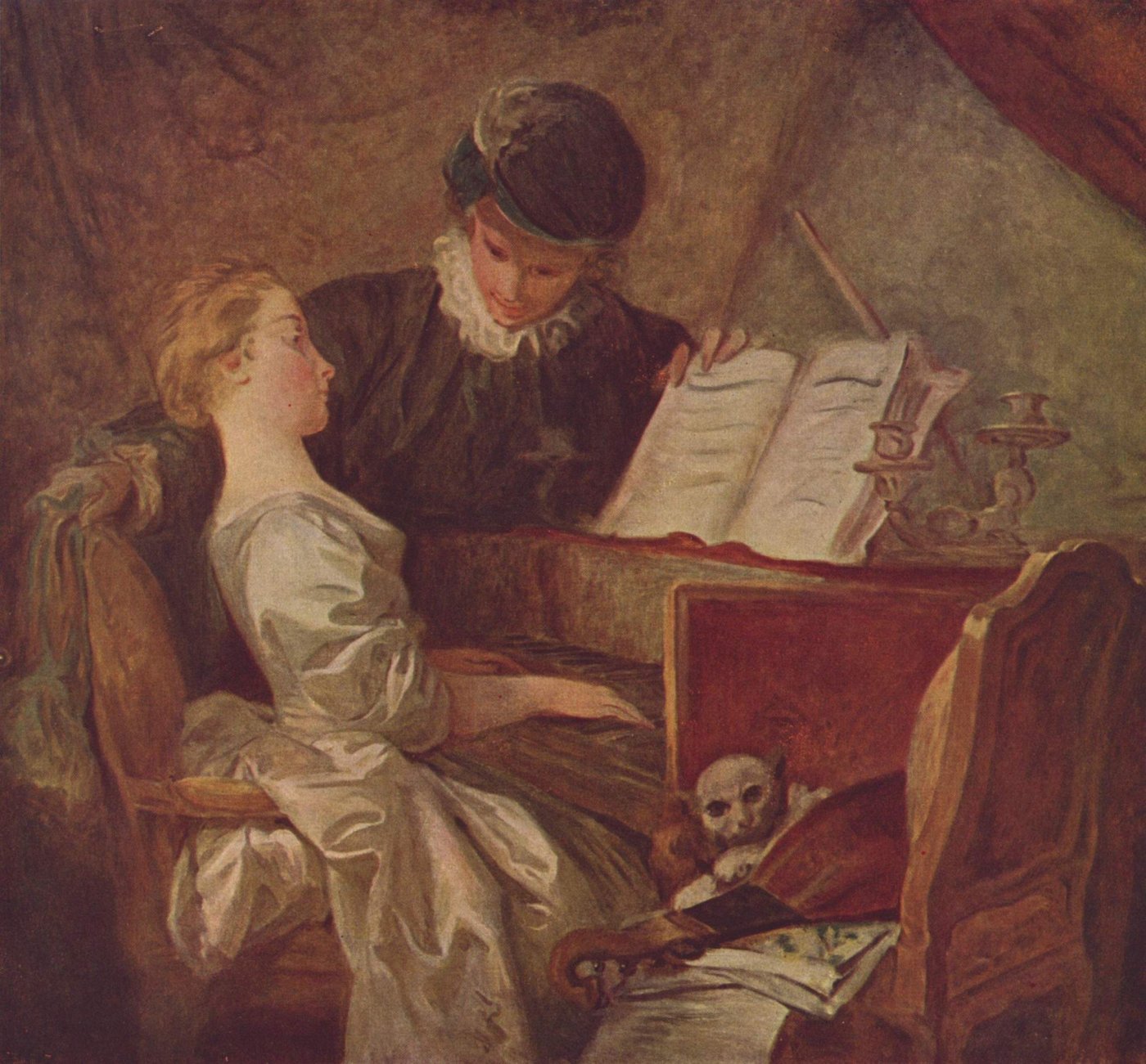 The Music Lesson - Jean-Honoré Fragonard
