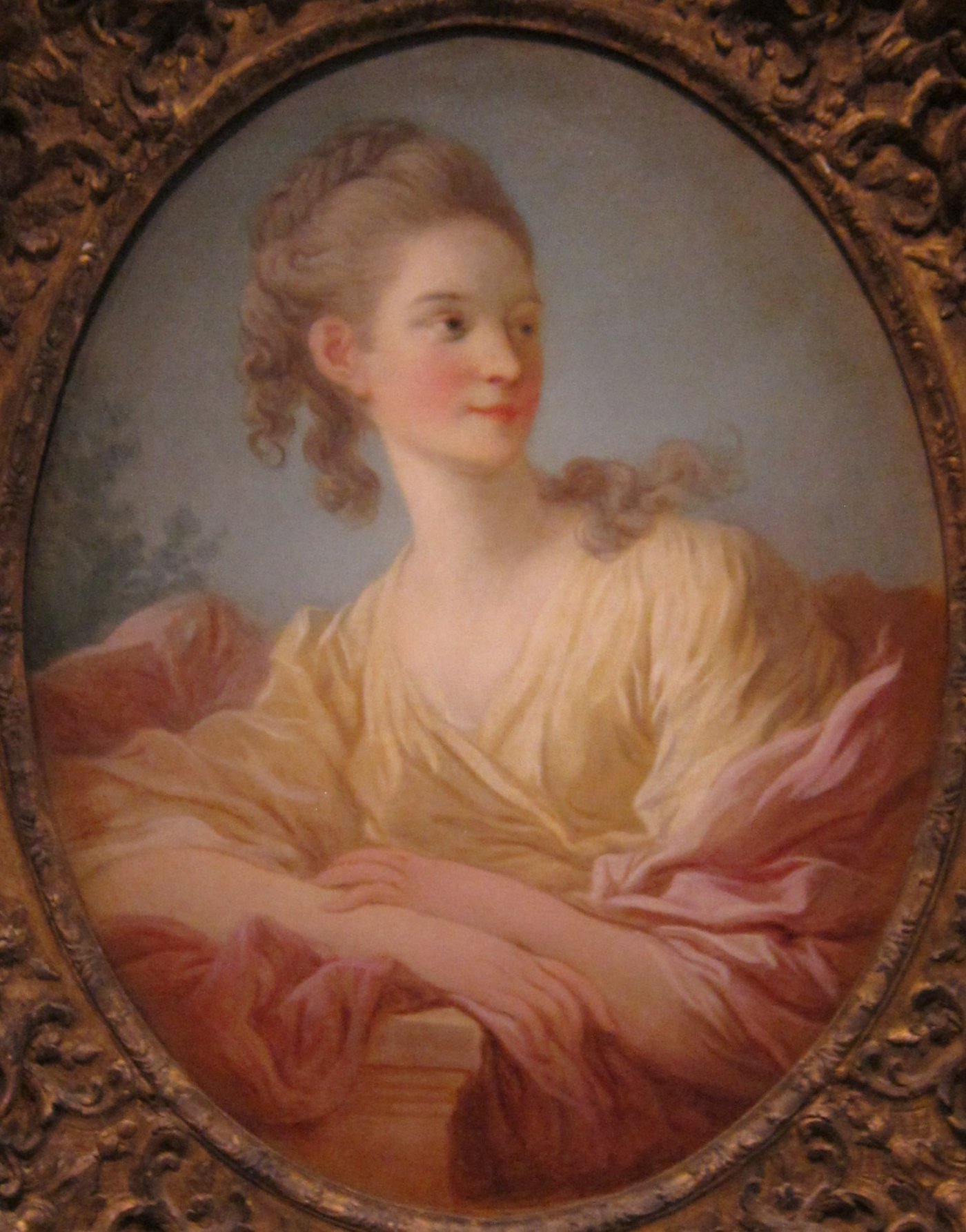 Portrait en buste de jeune fille - Jean-Honoré Fragonard