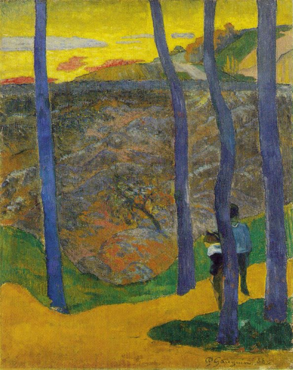 Arbres bleus - Paul Gauguin