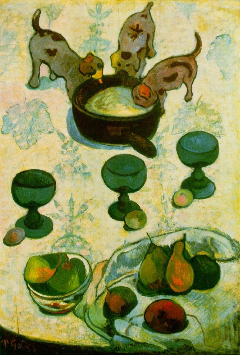 Nature morte aux trois chiots - Paul Gauguin