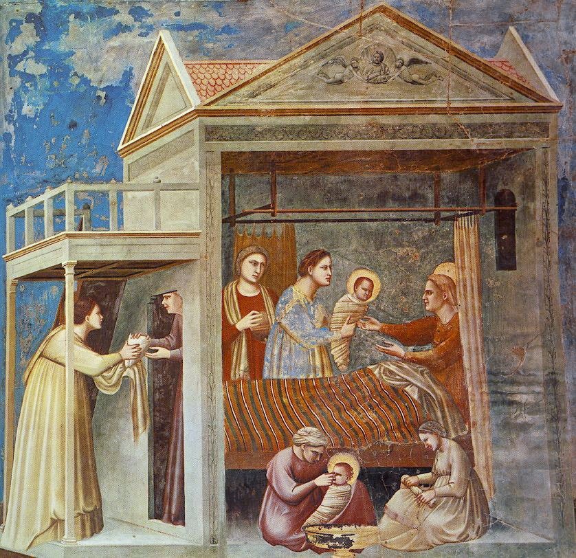 La Naissance de la Vierge - Giotto