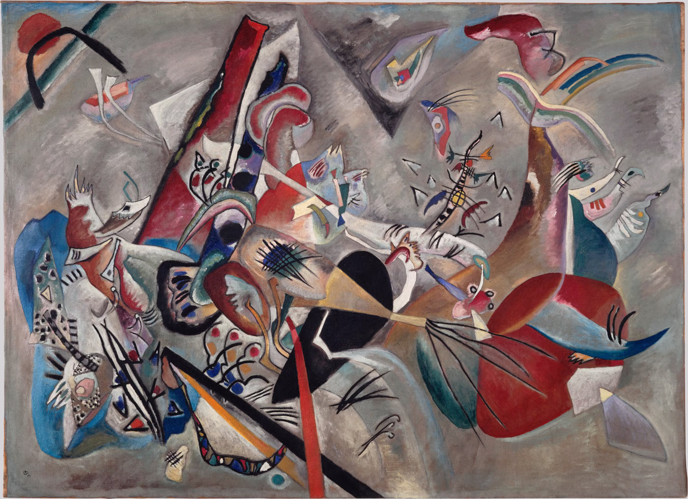 Dans le gris - Vassily Kandinsky