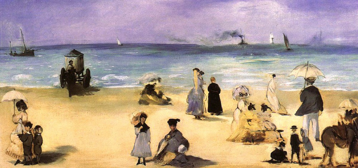 Sur la plage à Boulogne - Edouard Manet