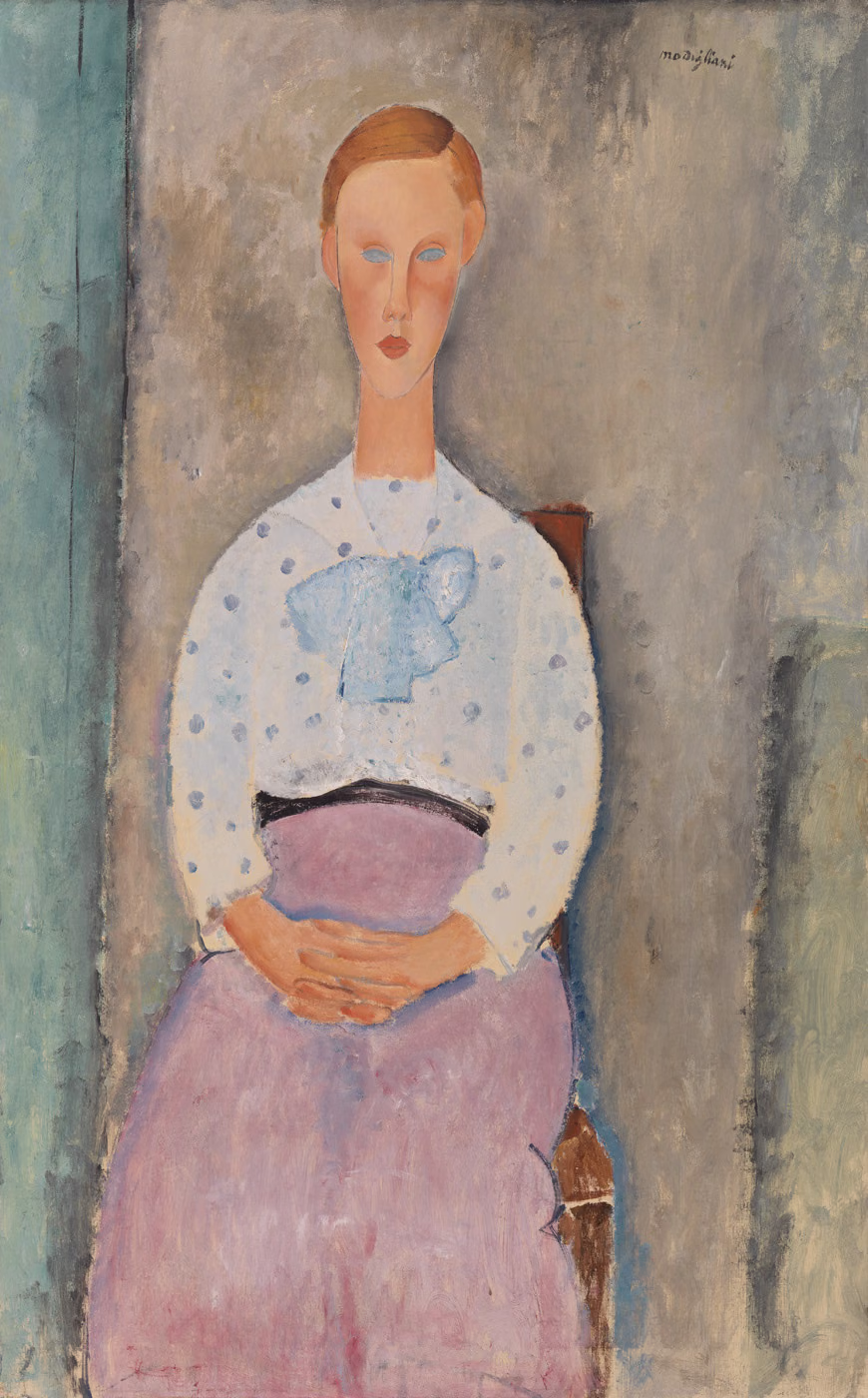 Jeune Fille au corsage à pois - Amedeo Modigliani