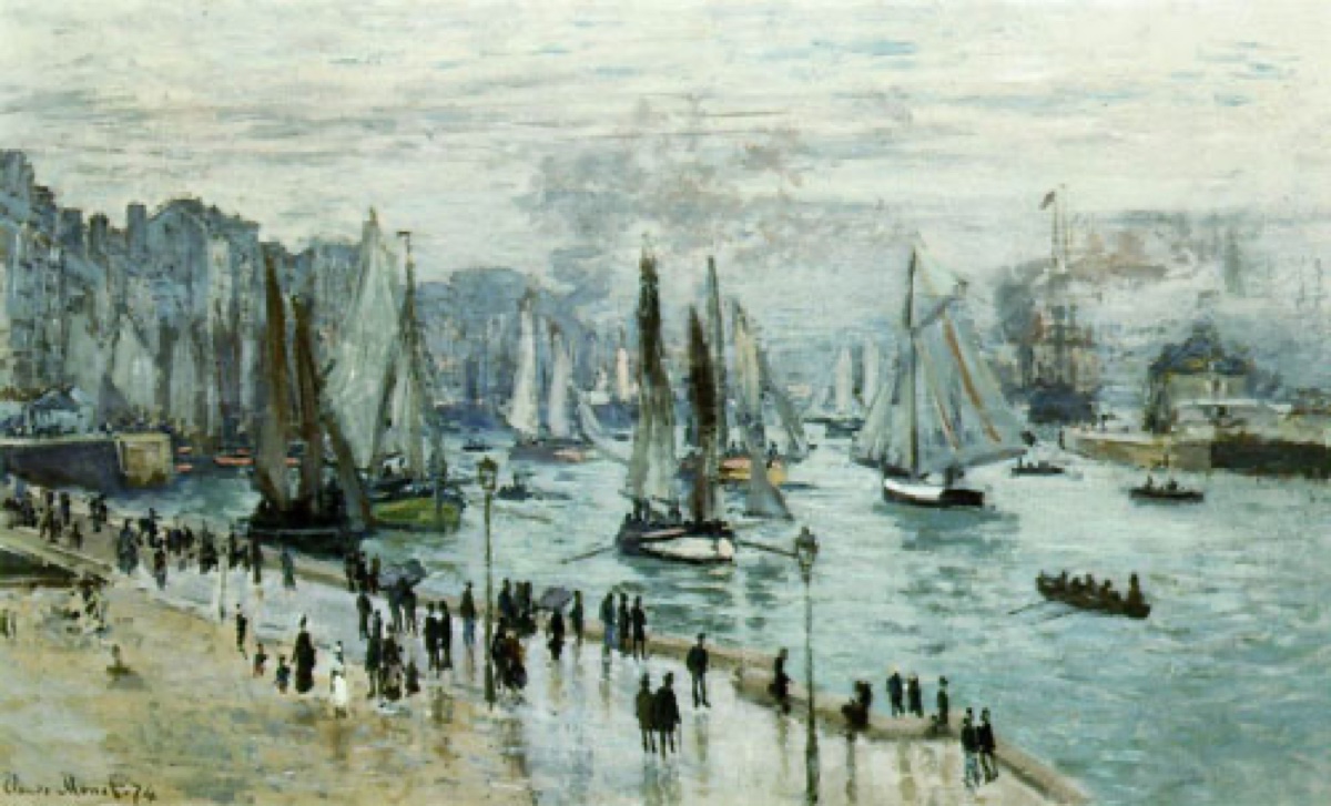 Bateaux quittant le port, Le Havre - Claude Monet