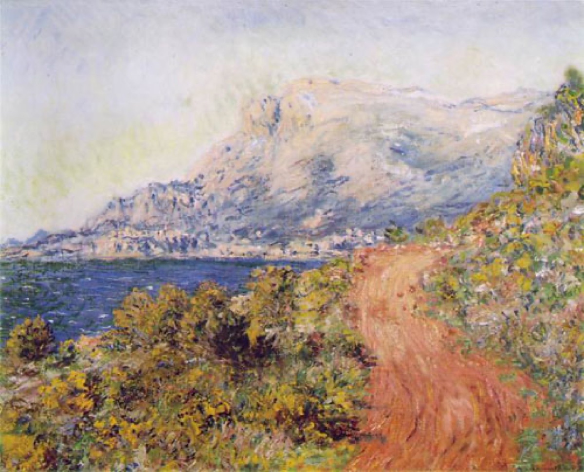La route rouge près de Menton - Claude Monet