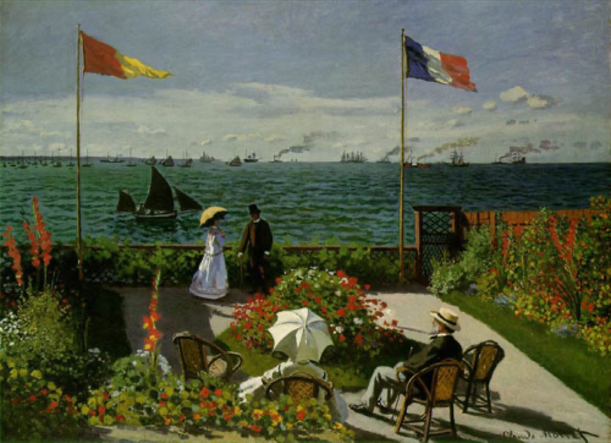 La Plage De Sainte Adresse Tableau De Monet La Plage De Sainte Adresse Tableau De Monet