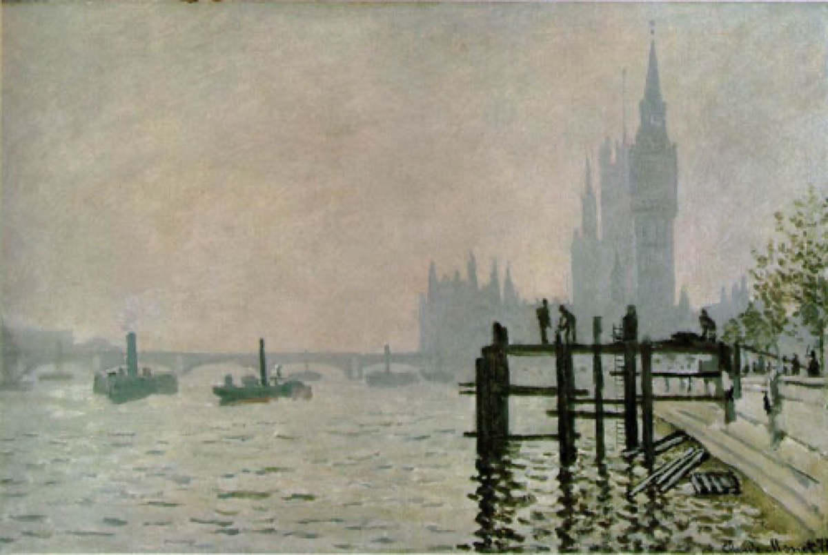 La Tamise à Westminster - Claude Monet