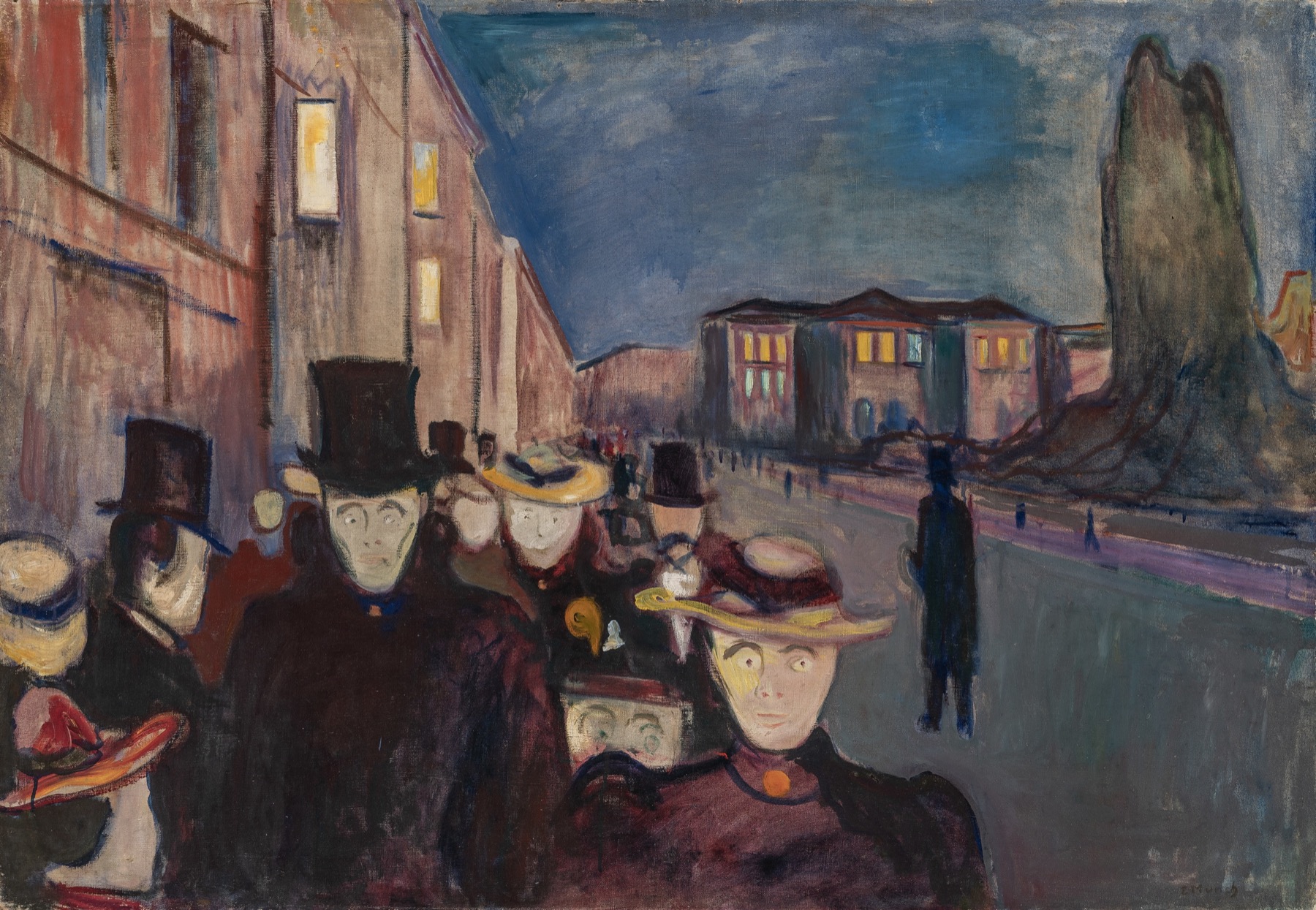 Soirée sur l’avenue Karl Johan - Edvard Munch
