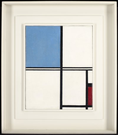 Composition with Red and Blue