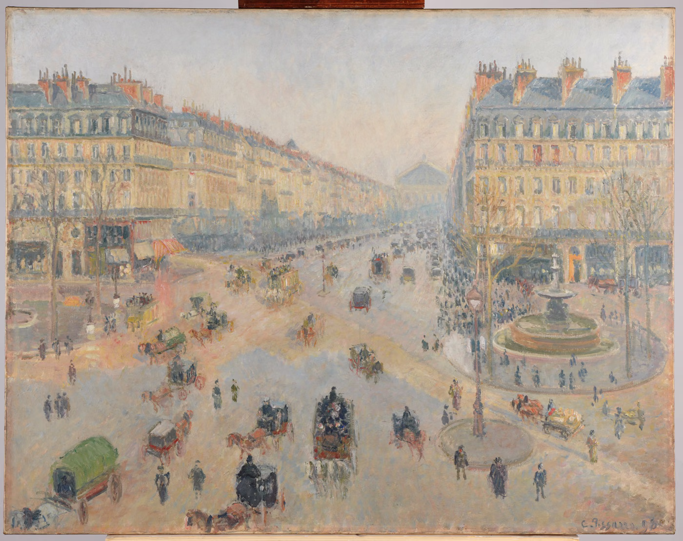 L'Avenue de l'Opéra - Camille Pissarro