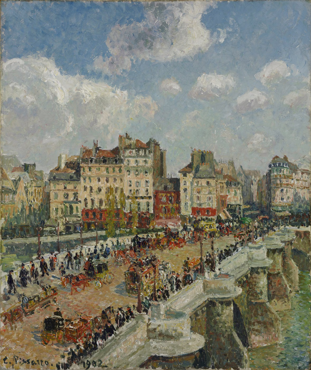 The Pont-Neuf, Sunlight (Second Series) - Camille Pissarro