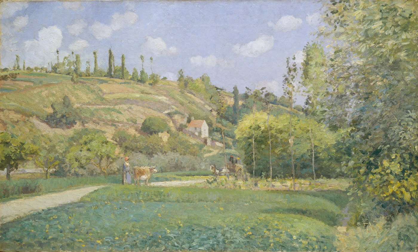 Un bouvier à Valhermeil, Auvers-sur-Oise - Camille Pissarro