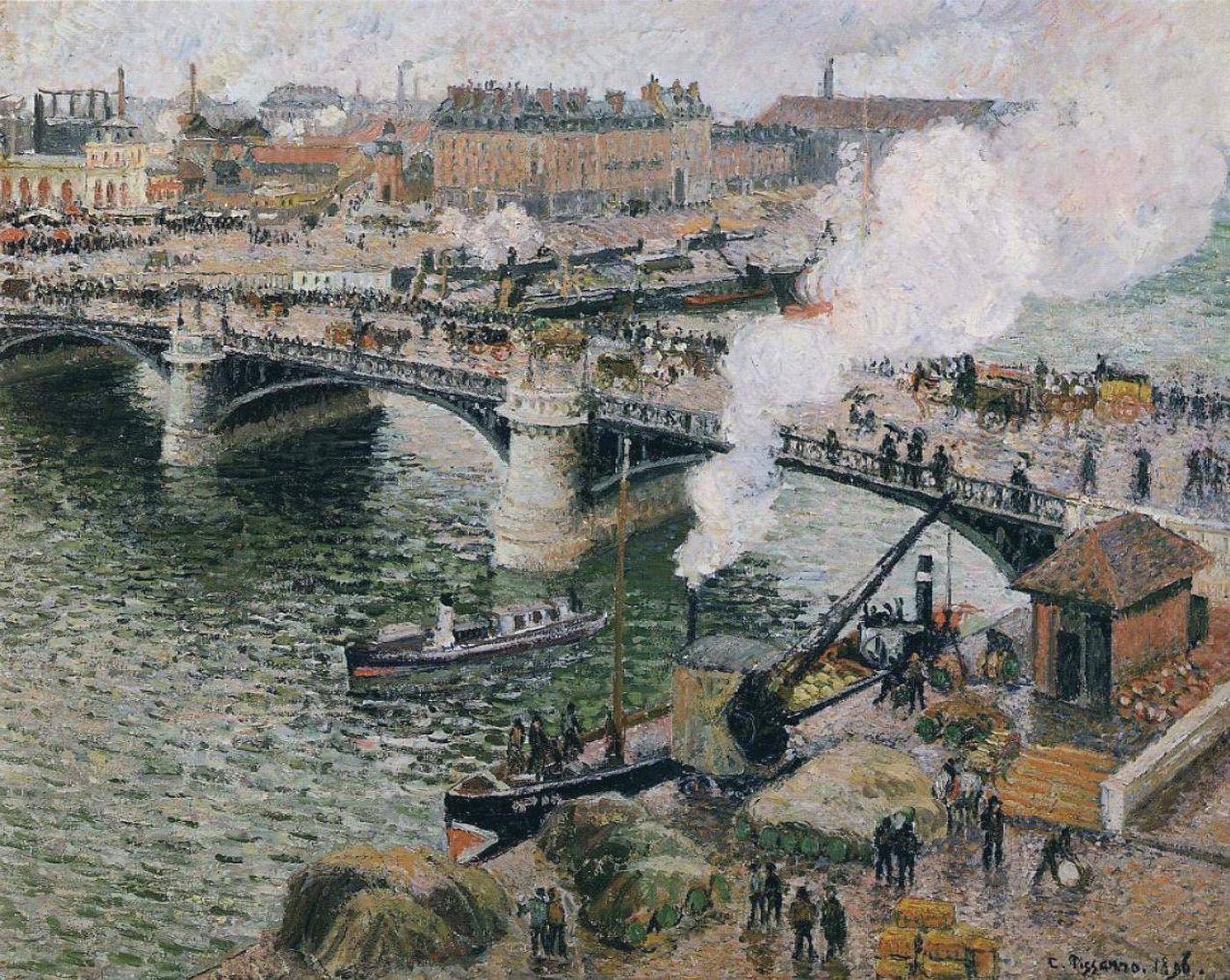 Le Pont Boieldieu à Rouen
