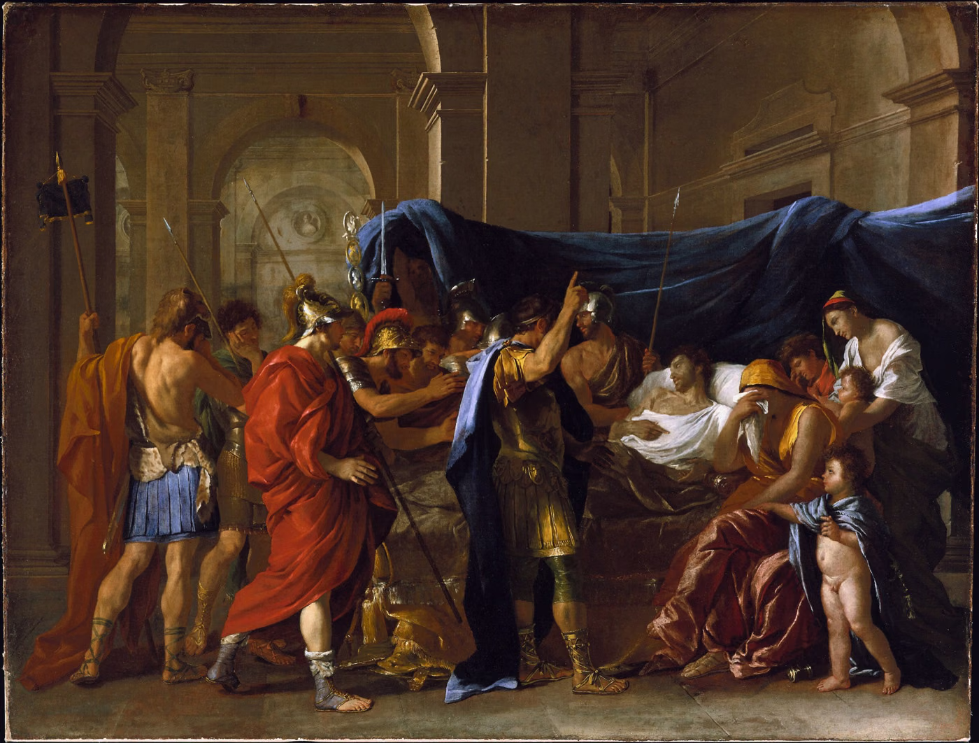 La Mort de Germanicus - Nicolas Poussin