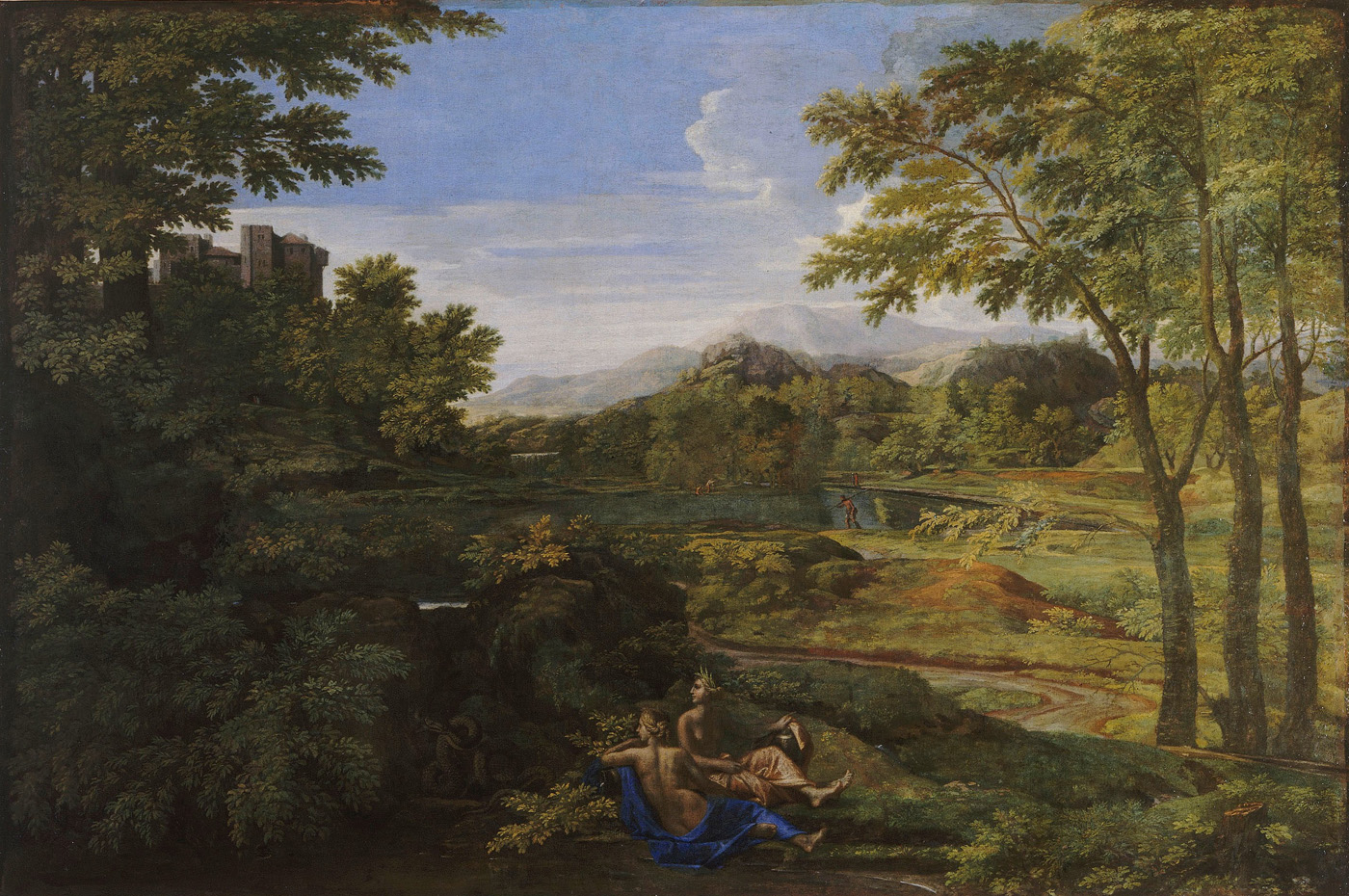 Paysage aux deux nymphes