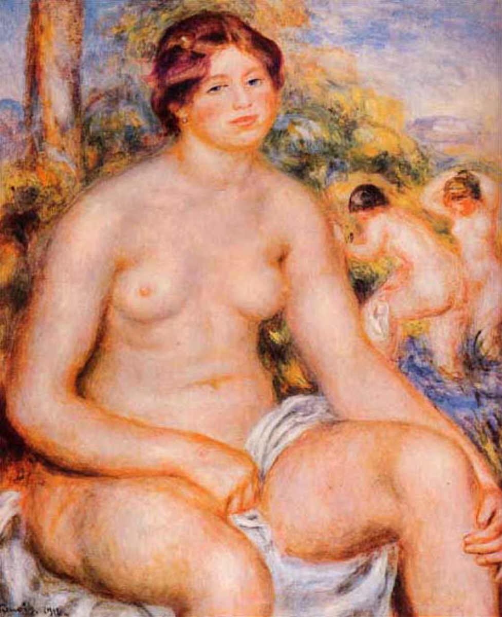 Baigneuse assise - Pierre-Auguste Renoir