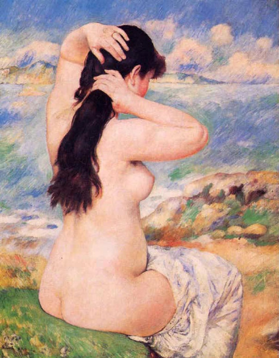 Baigneuse ou la coiffure - Pierre-Auguste Renoir
