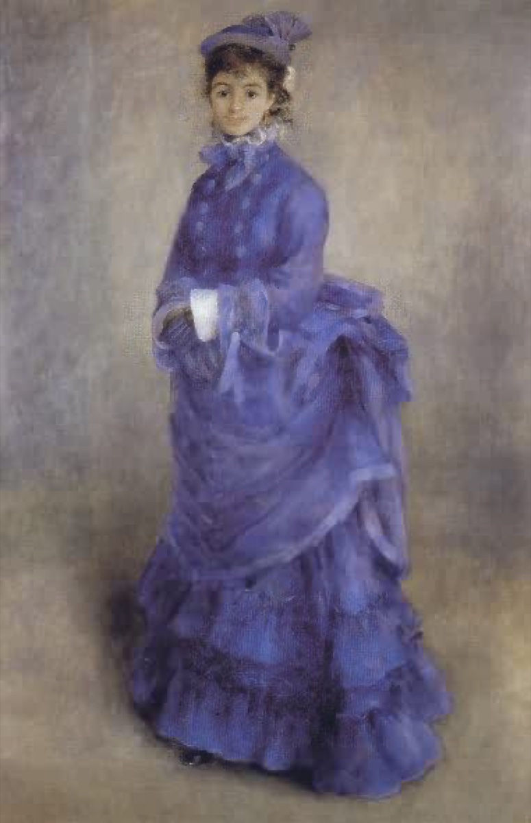 La femme en bleu - Pierre-Auguste Renoir