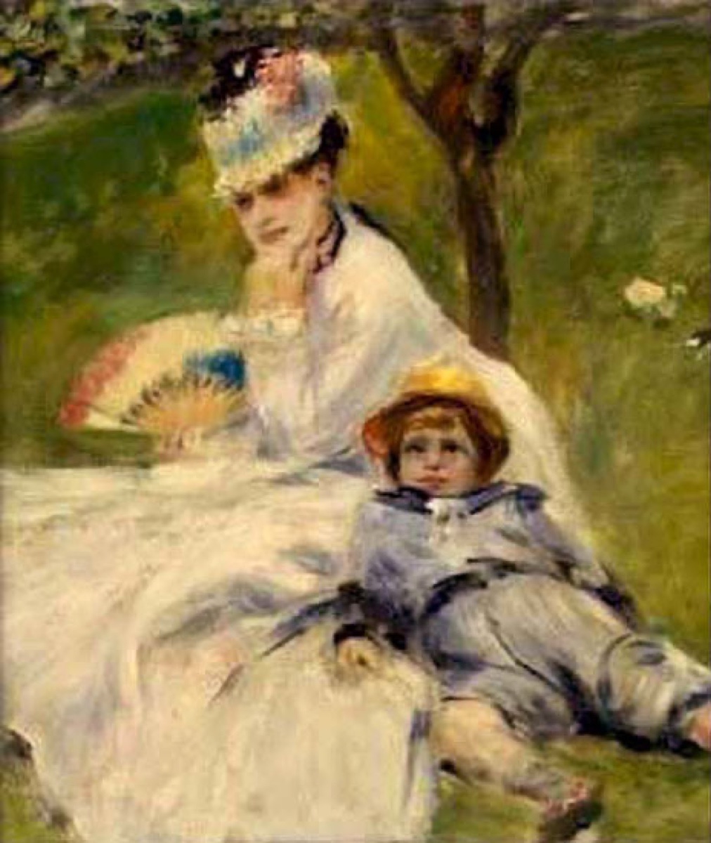 Camille Monet et son fils Jean - Pierre-Auguste Renoir