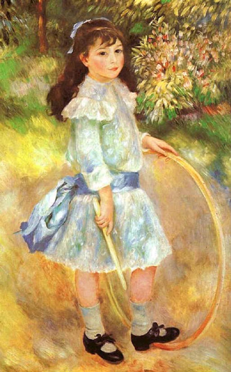 Fillette au cerceau - Pierre-Auguste Renoir